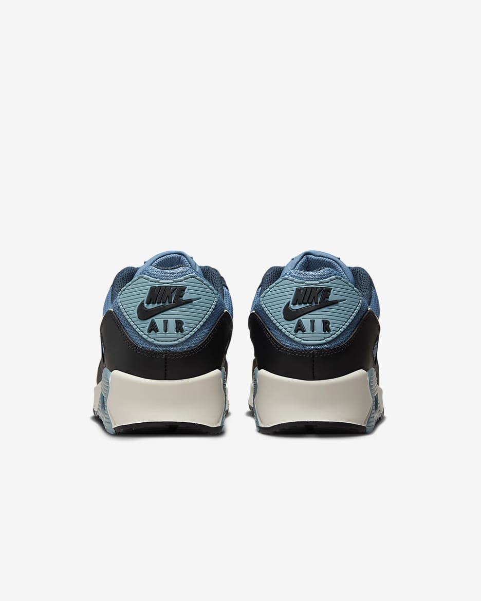 Nike men's air max '90 essential shoes white/navy/blue best sale